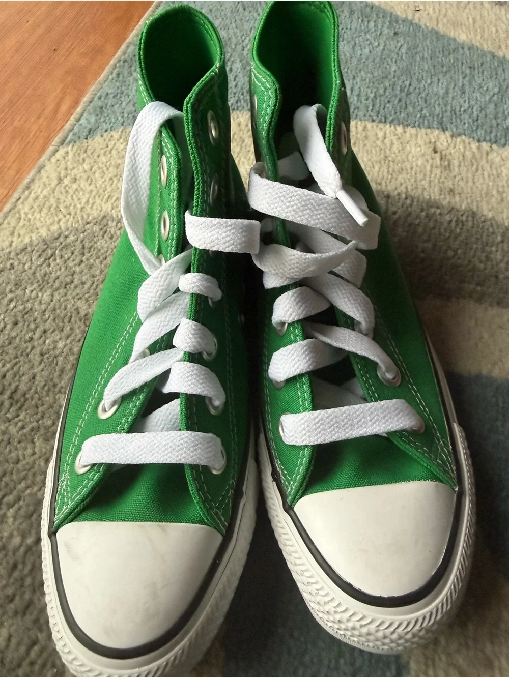 Converse Green High Top All Star Sneakers
